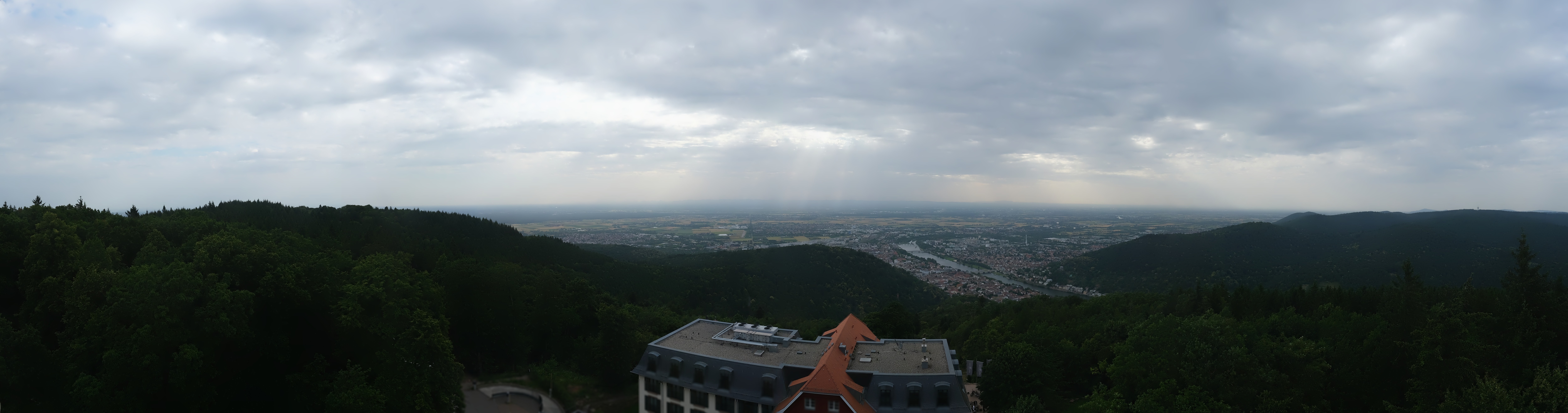 Archived image Webcam Heidelberg - View from Hotel Königstuhl
