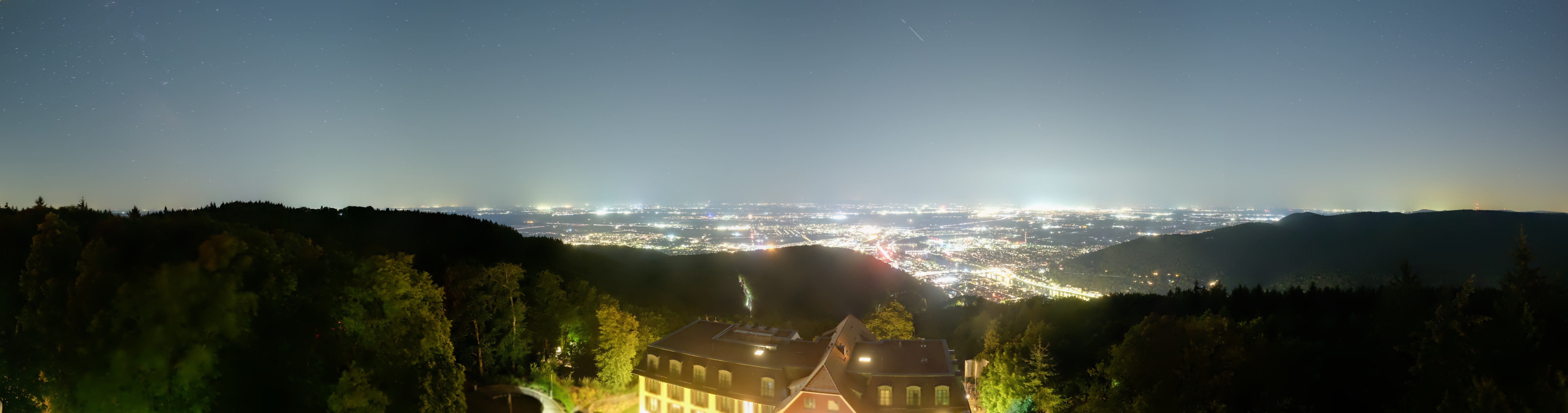 Archived image Webcam Heidelberg - View from Hotel Königstuhl
