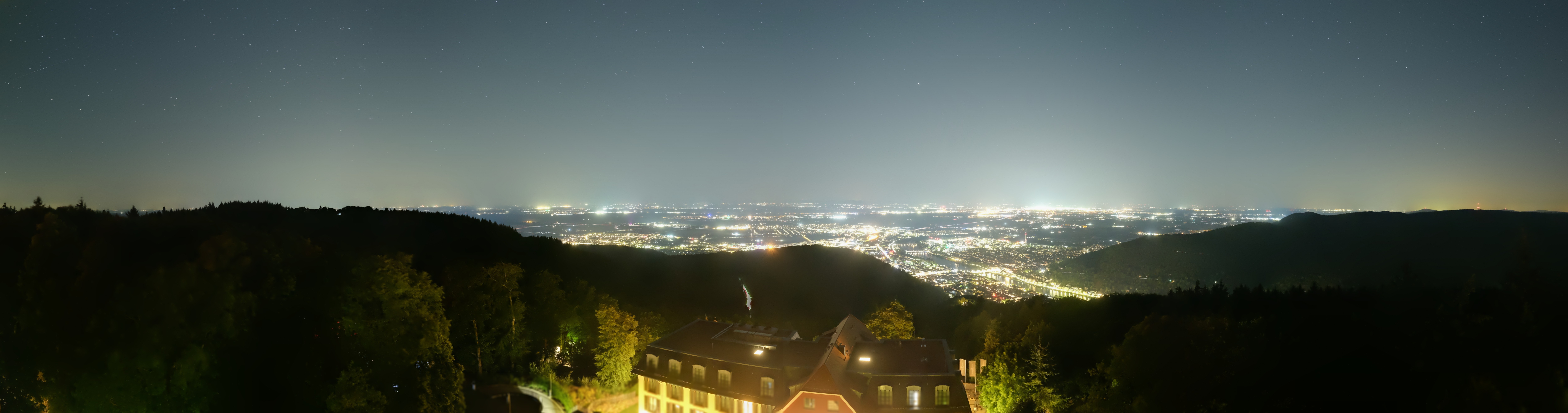 Archived image Webcam Heidelberg - View from Hotel Königstuhl