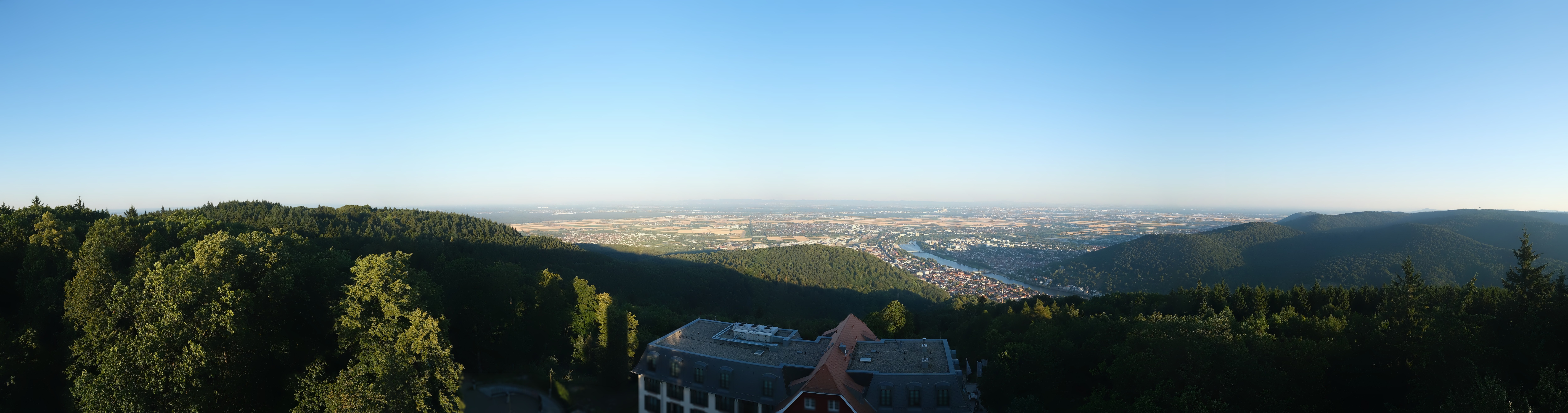 Archived image Webcam Heidelberg - View from Hotel Königstuhl