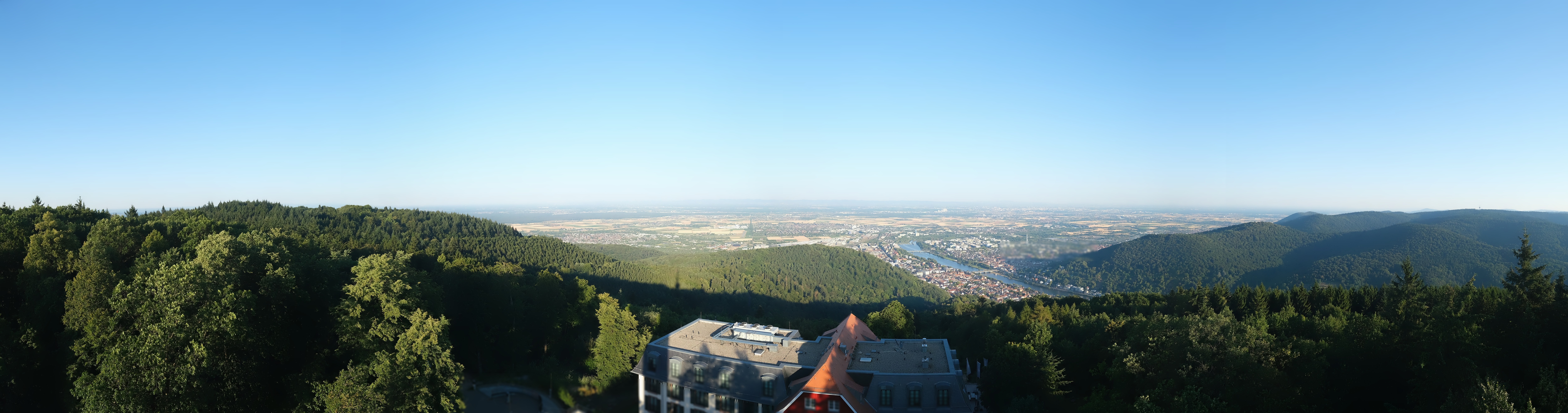 Archived image Webcam Heidelberg - View from Hotel Königstuhl
