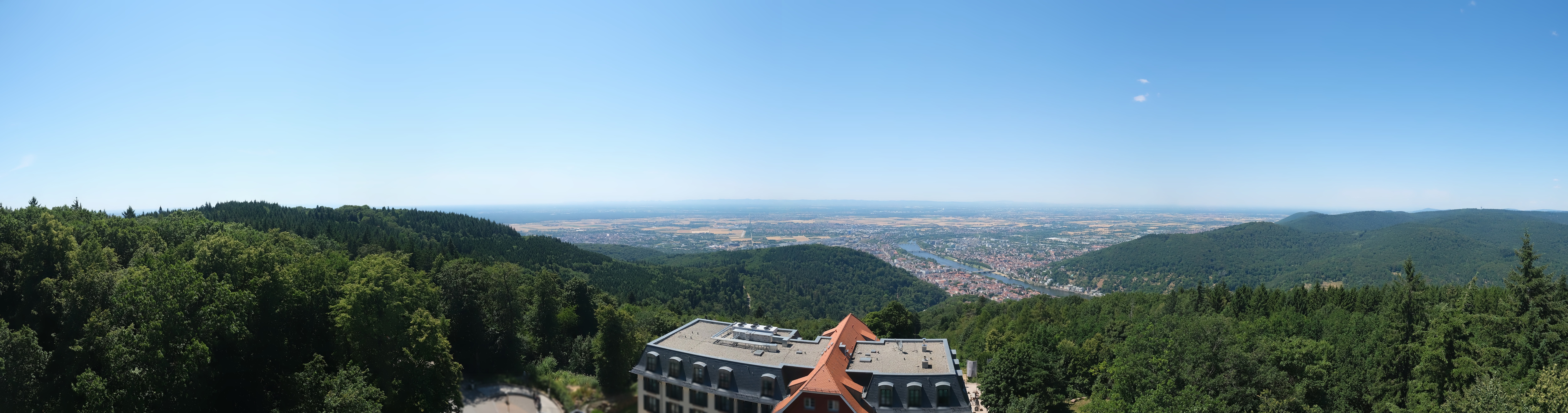 Archived image Webcam Heidelberg - View from Hotel Königstuhl