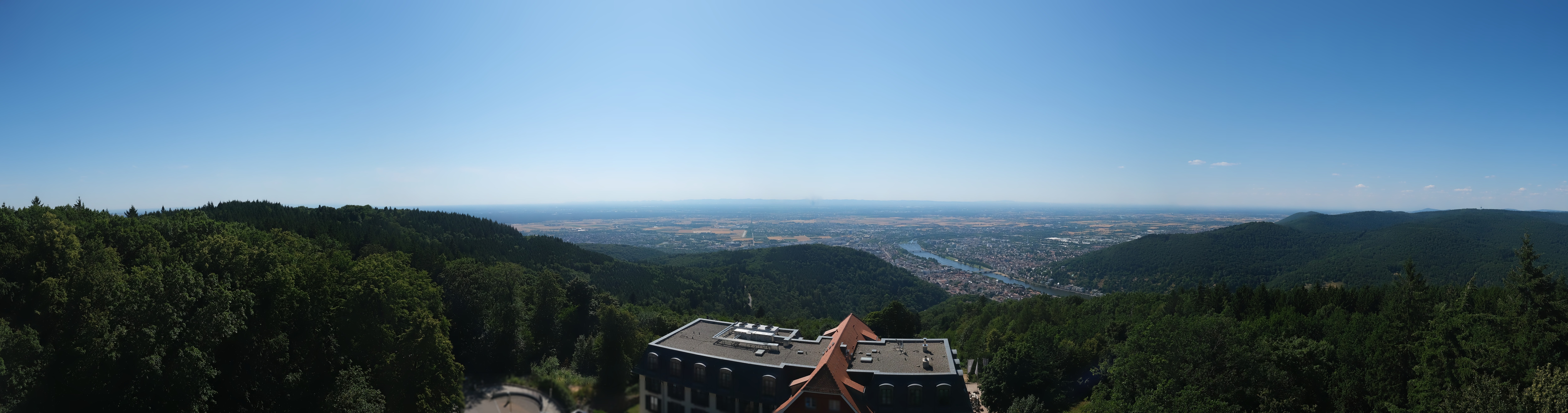 Archived image Webcam Heidelberg - View from Hotel Königstuhl