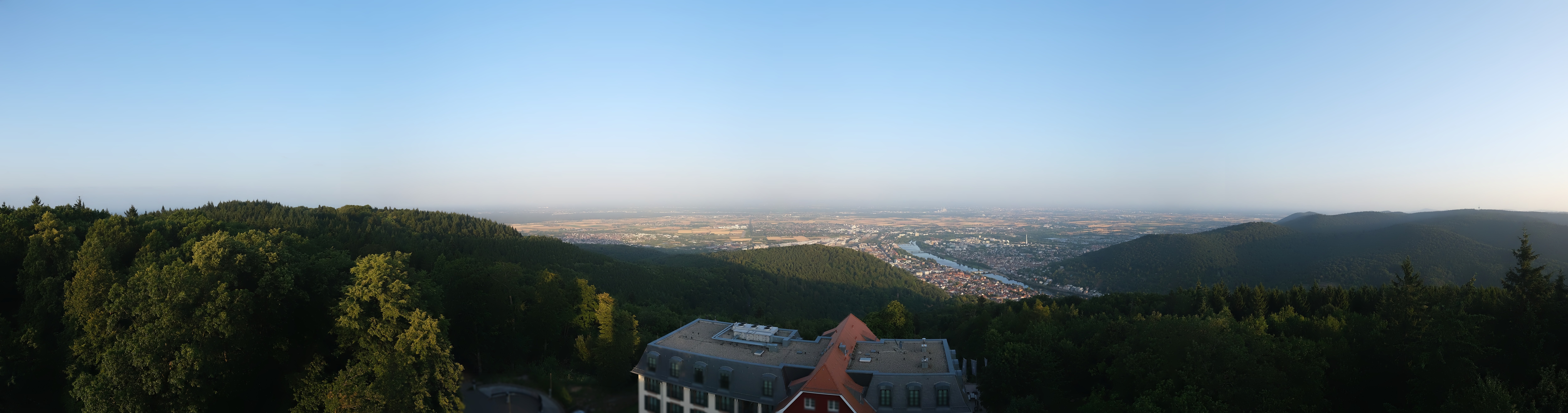 Archiv Foto Webcam Heidelberg - Panorama vom Berggasthof Königstuhl