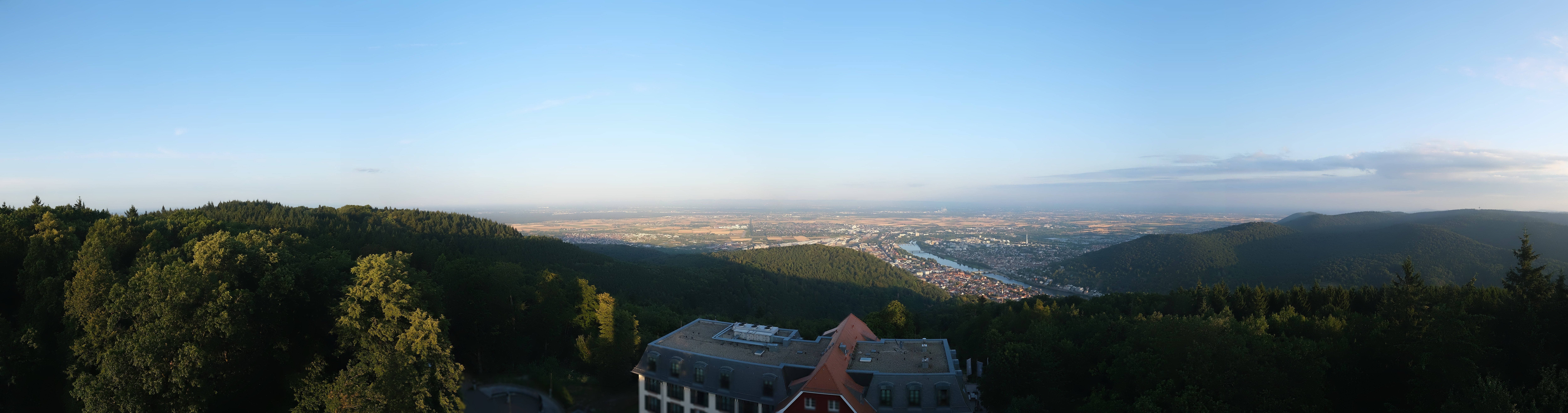 Archiv Foto Webcam Heidelberg - Panorama vom Berggasthof Königstuhl