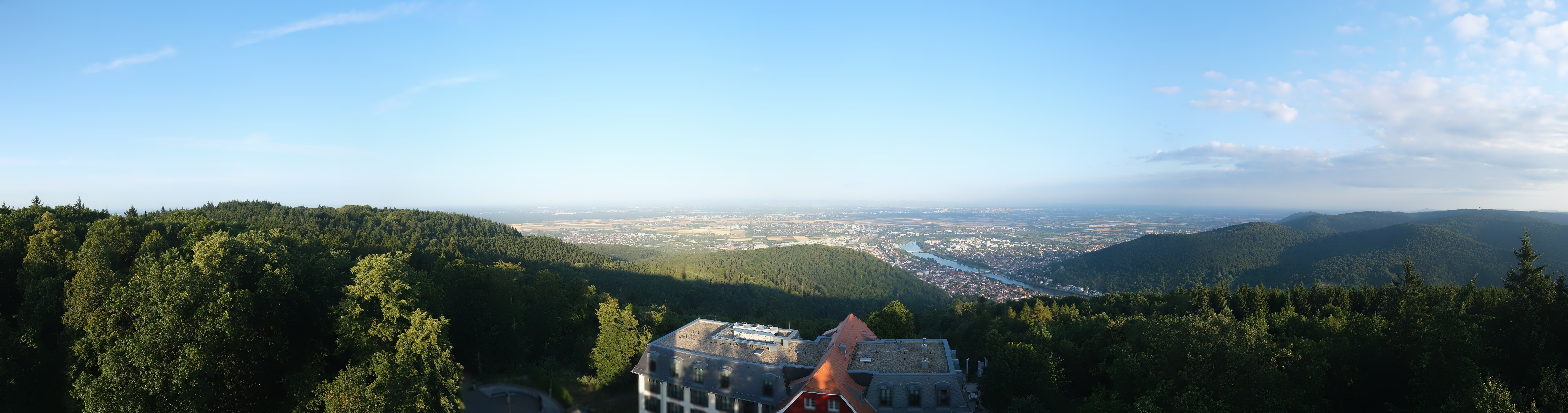 Archived image Webcam Heidelberg - View from Hotel Königstuhl