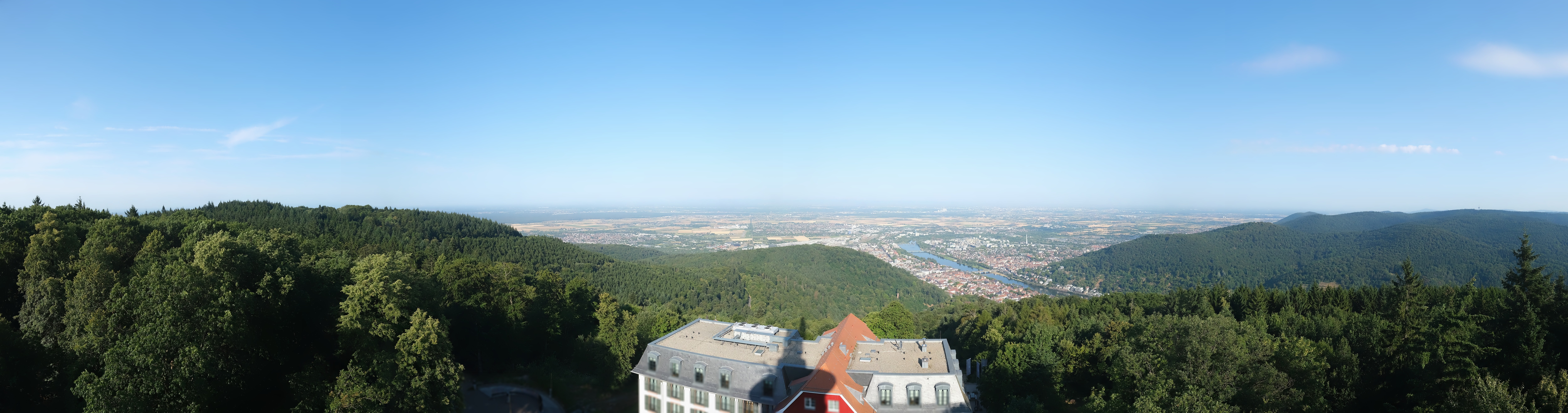 Archived image Webcam Heidelberg - View from Hotel Königstuhl
