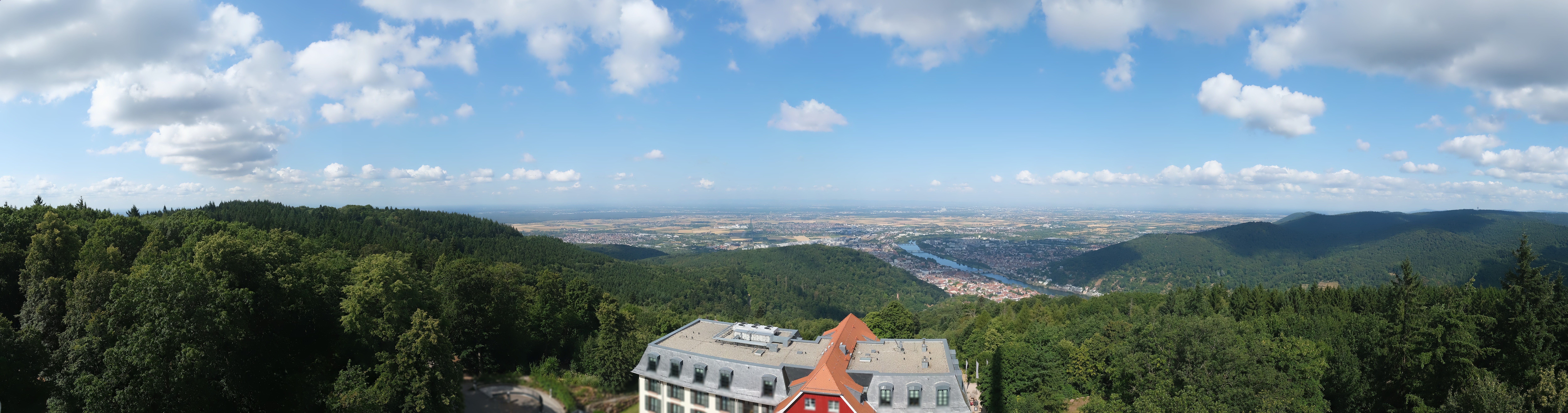 Archived image Webcam Heidelberg - View from Hotel Königstuhl