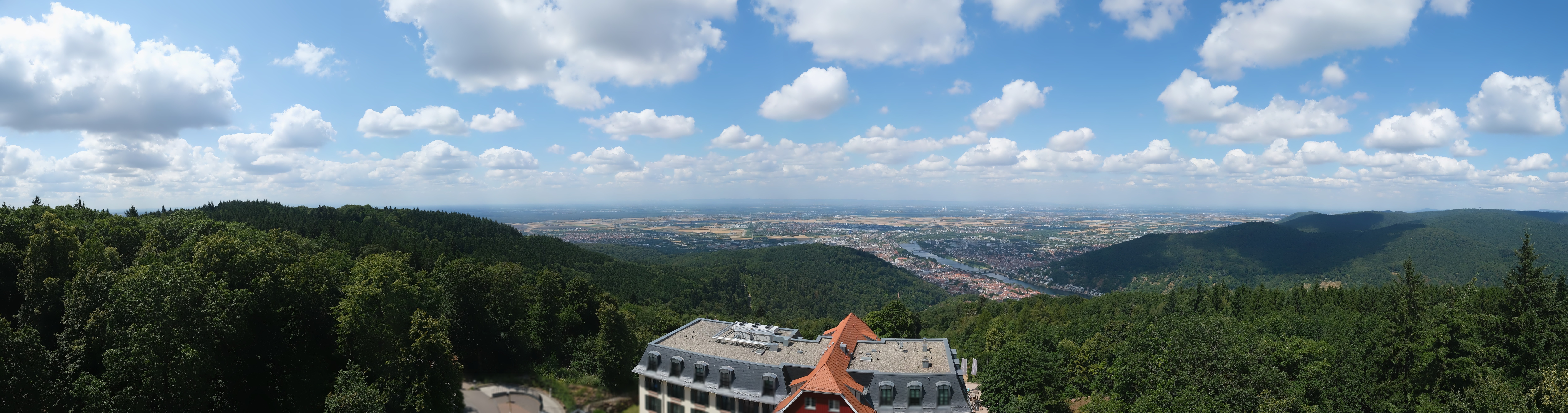 Archived image Webcam Heidelberg - View from Hotel Königstuhl