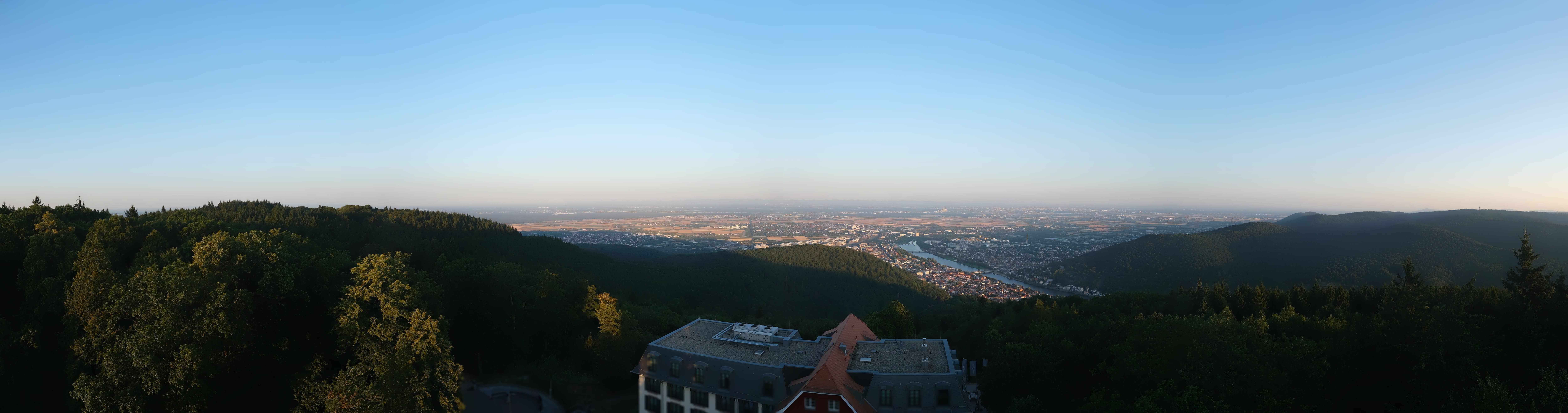 Archiv Foto Webcam Heidelberg - Panorama vom Berggasthof Königstuhl
