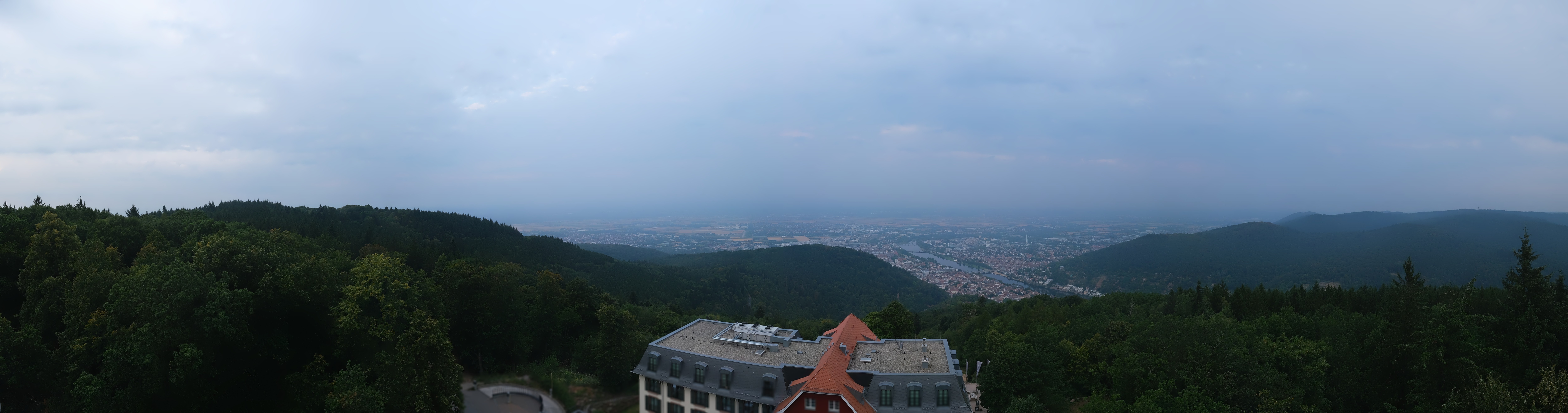 Archiv Foto Webcam Heidelberg - Panorama vom Berggasthof Königstuhl