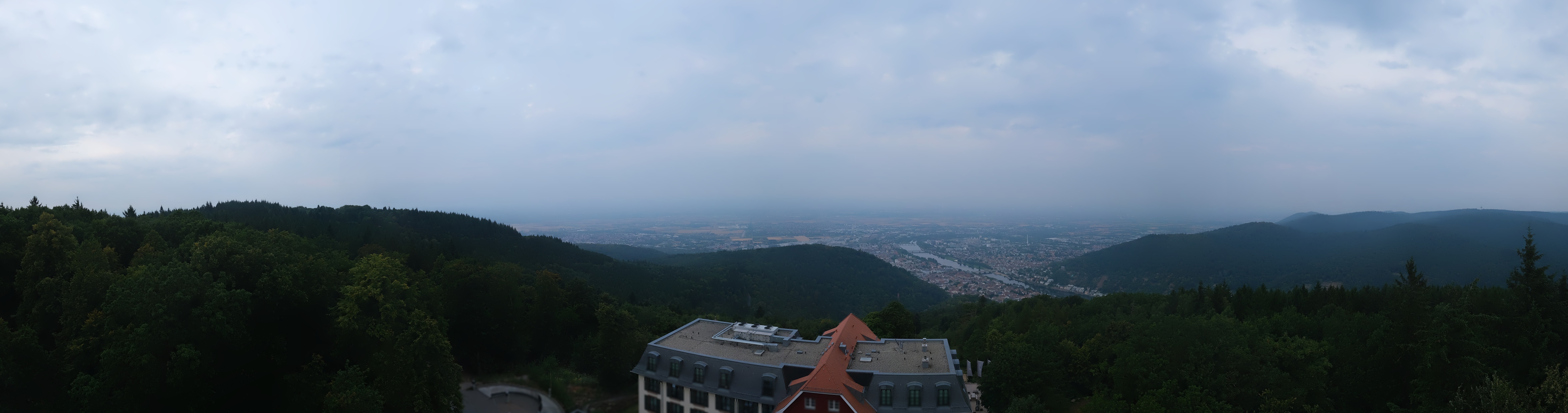 Archiv Foto Webcam Heidelberg - Panorama vom Berggasthof Königstuhl