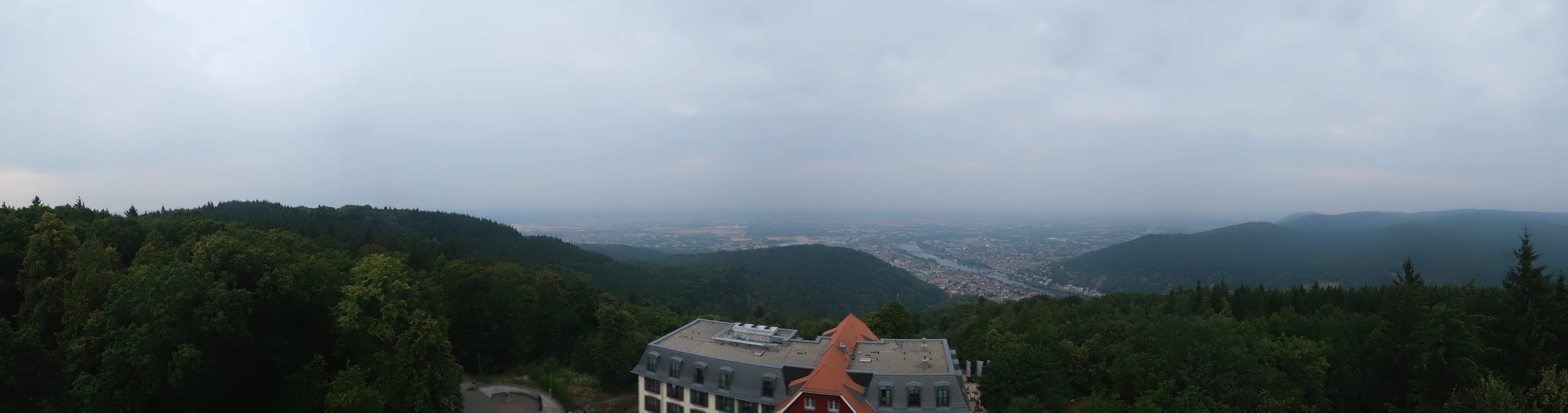 Archiv Foto Webcam Heidelberg - Panorama vom Berggasthof Königstuhl