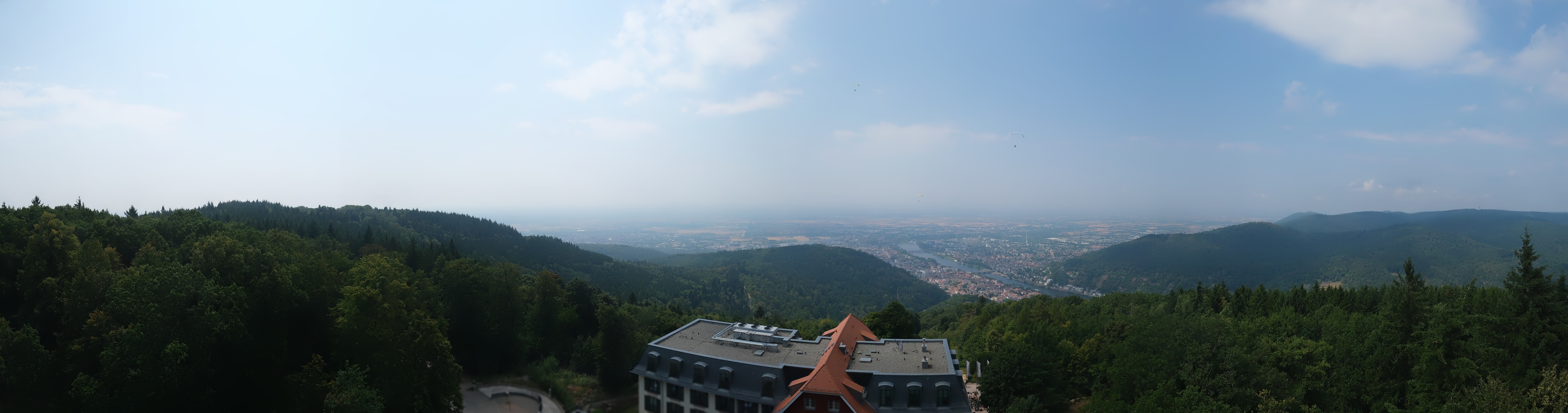 Archiv Foto Webcam Heidelberg - Panorama vom Berggasthof Königstuhl