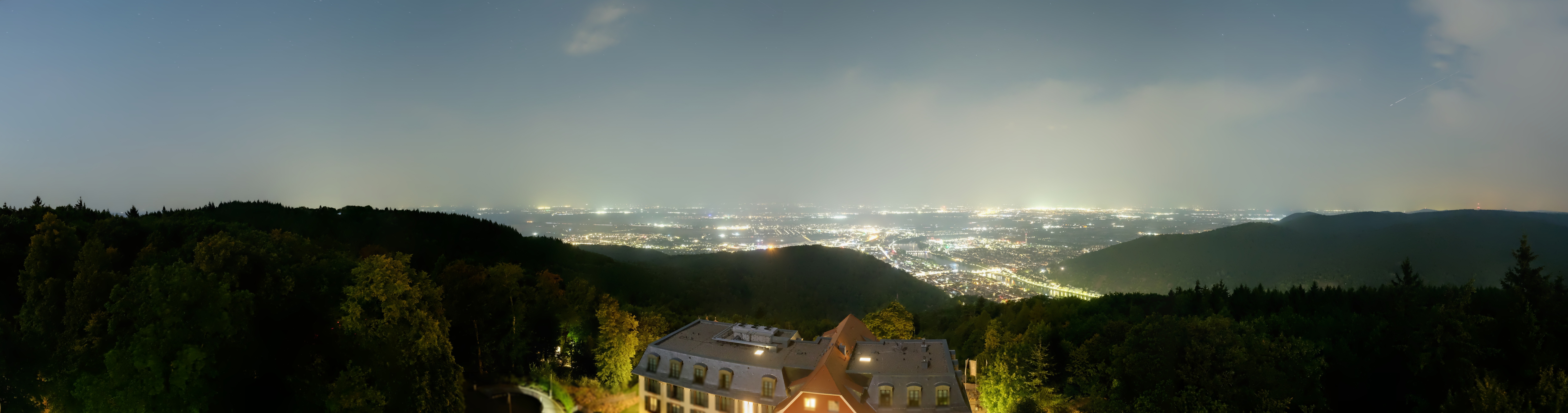 Archiv Foto Webcam Heidelberg - Panorama vom Berggasthof Königstuhl