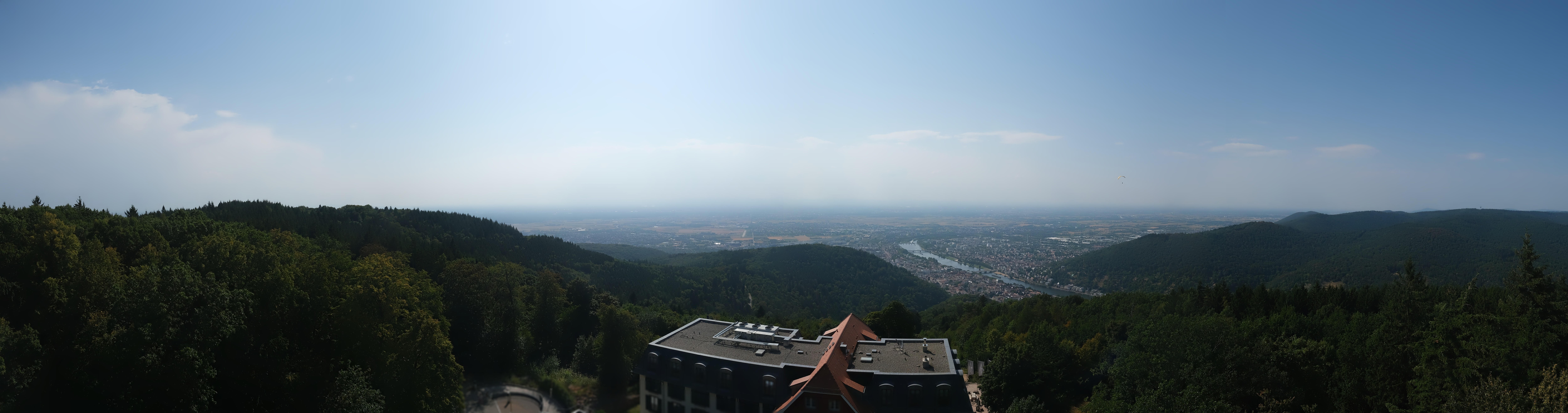 Archiv Foto Webcam Heidelberg - Panorama vom Berggasthof Königstuhl