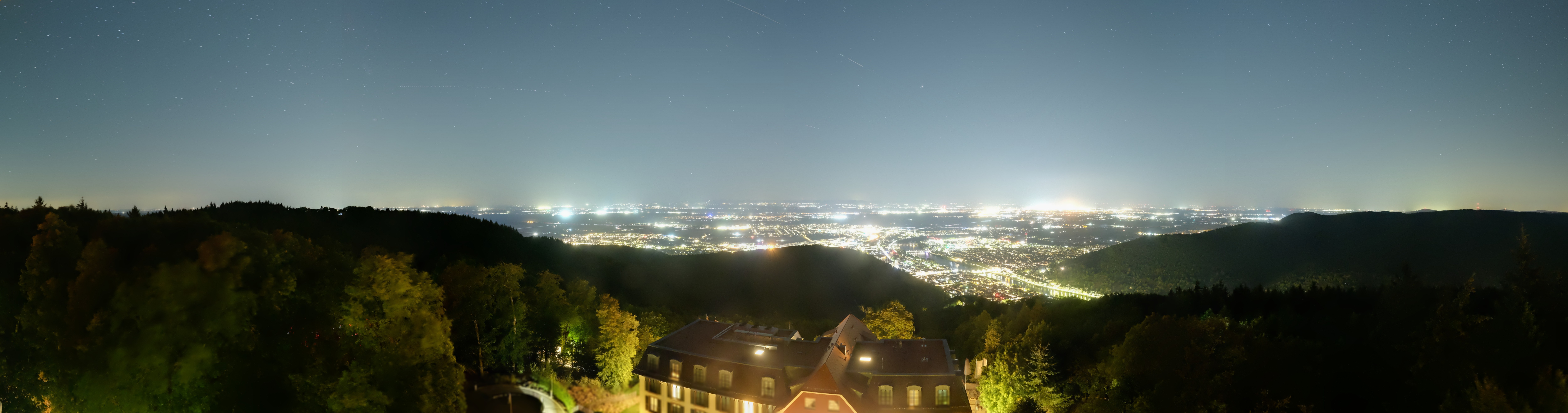 Archiv Foto Webcam Heidelberg - Panorama vom Berggasthof Königstuhl