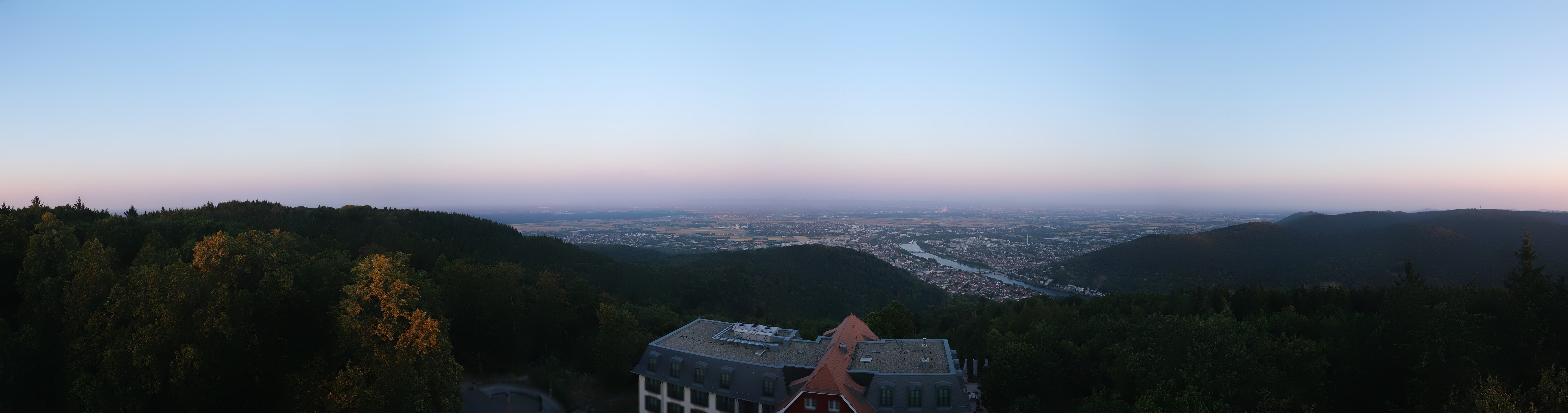 Archived image Webcam Heidelberg - View from Hotel Königstuhl