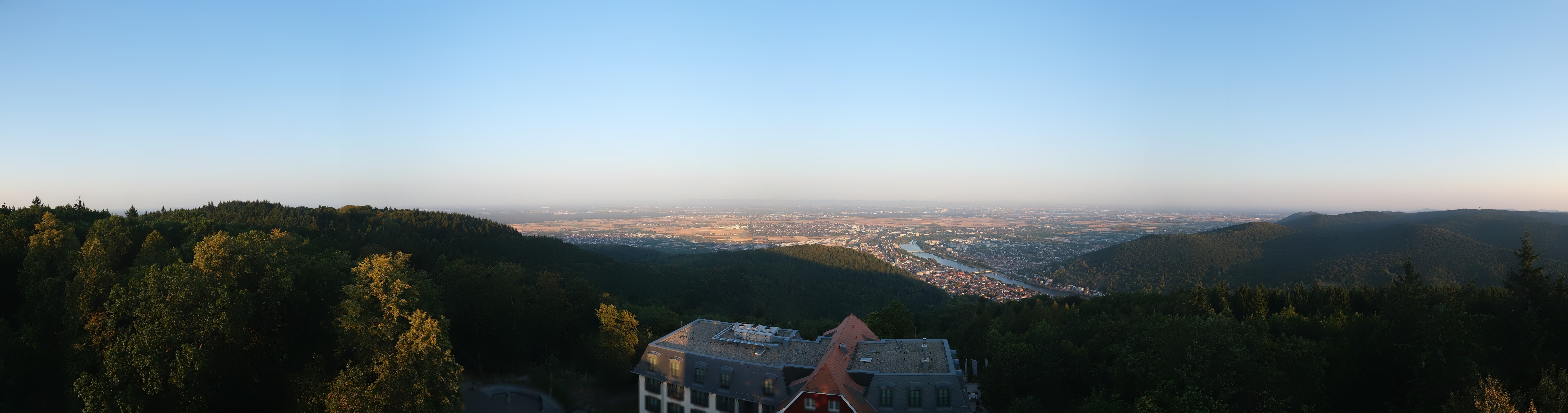 Archived image Webcam Heidelberg - View from Hotel Königstuhl