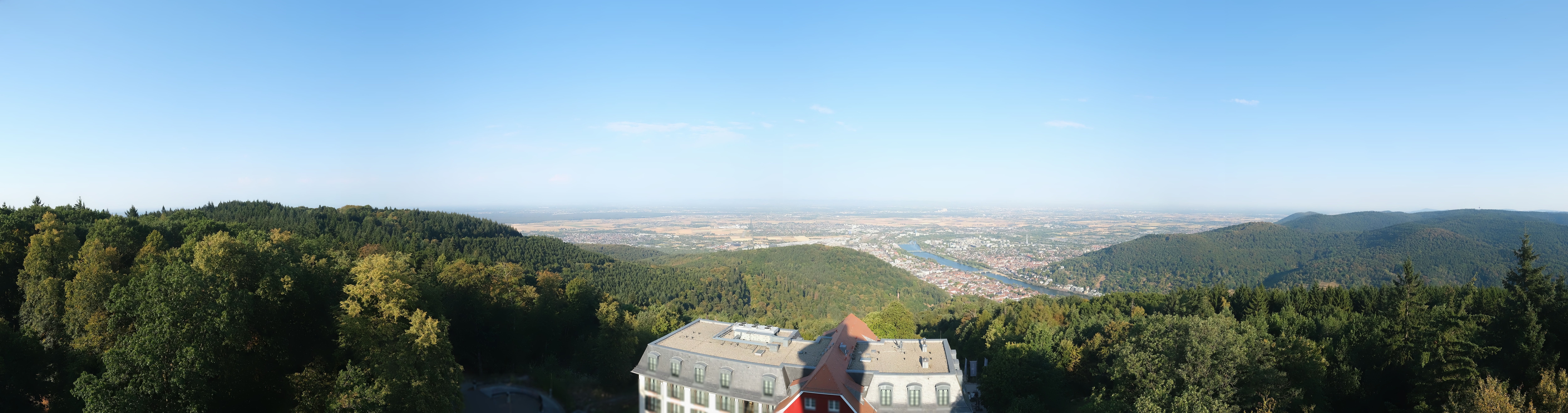 Archived image Webcam Heidelberg - View from Hotel Königstuhl