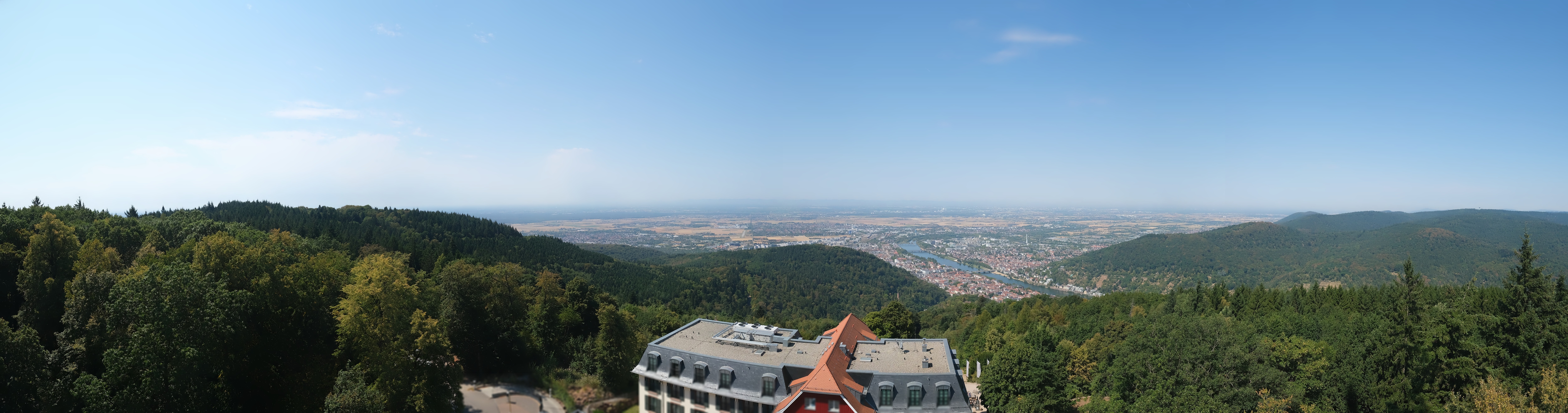 Archived image Webcam Heidelberg - View from Hotel Königstuhl