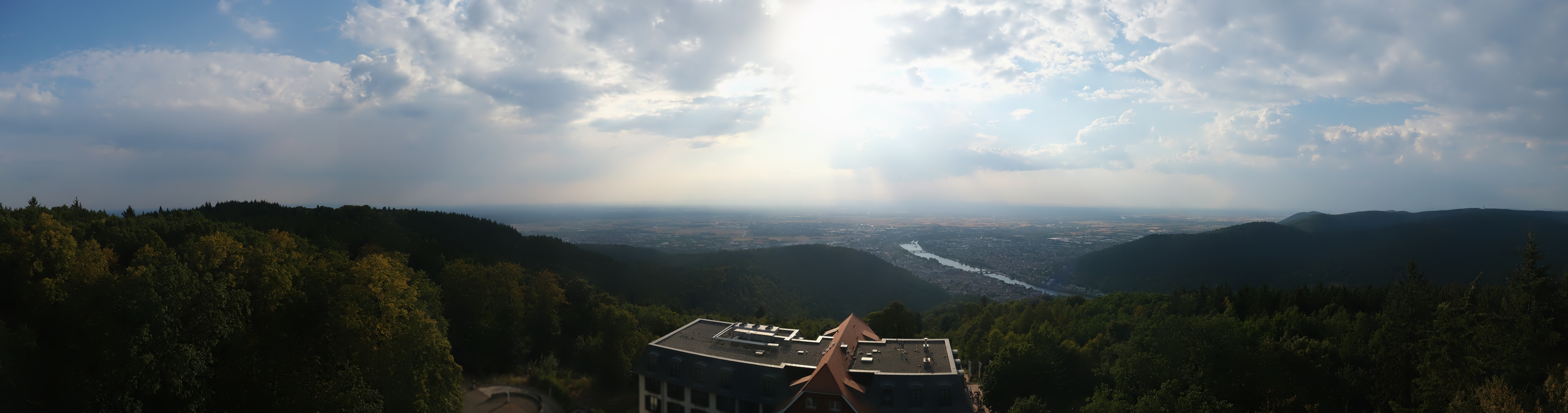 Archived image Webcam Heidelberg - View from Hotel Königstuhl