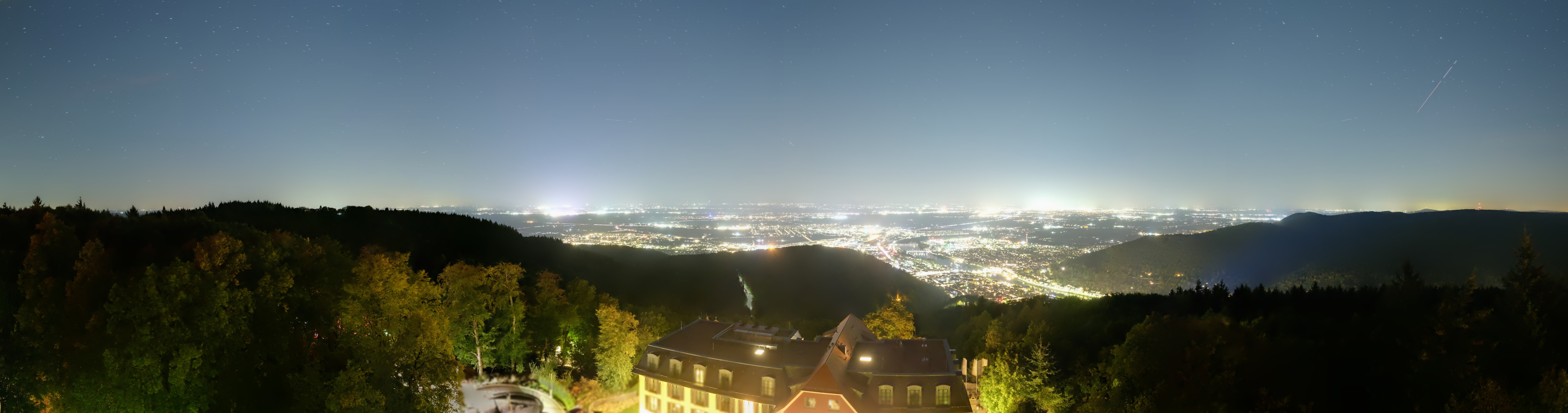 Archiv Foto Webcam Heidelberg - Panorama vom Berggasthof Königstuhl