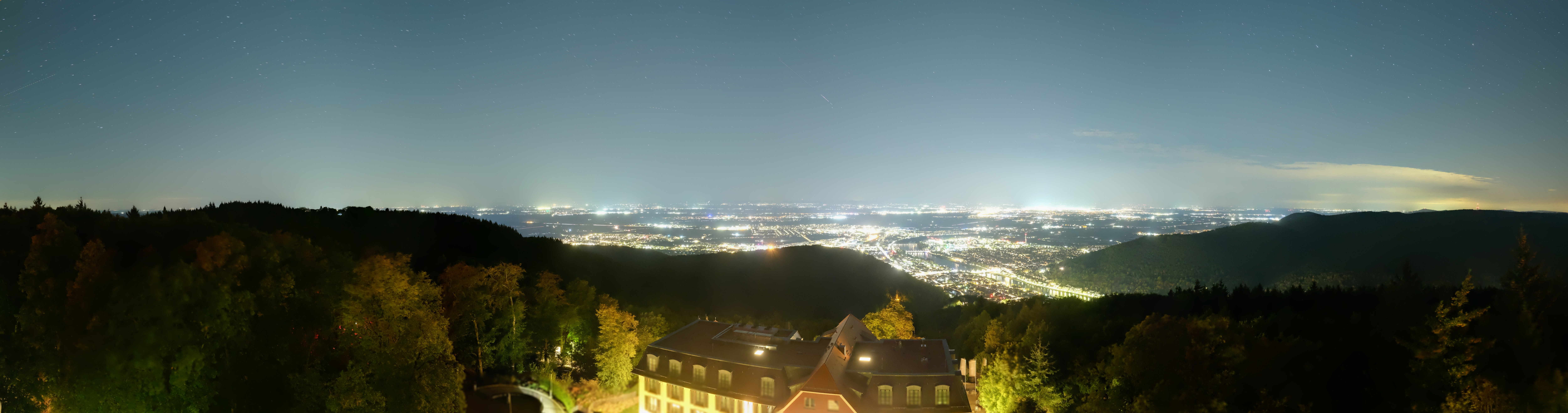Archived image Webcam Heidelberg - View from Hotel Königstuhl