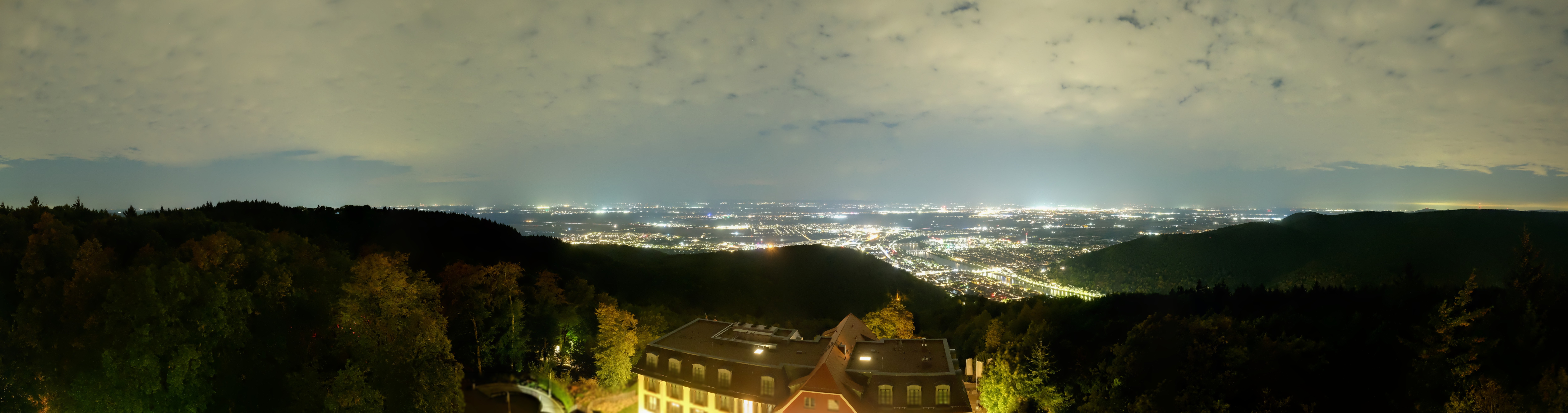 Archived image Webcam Heidelberg - View from Hotel Königstuhl