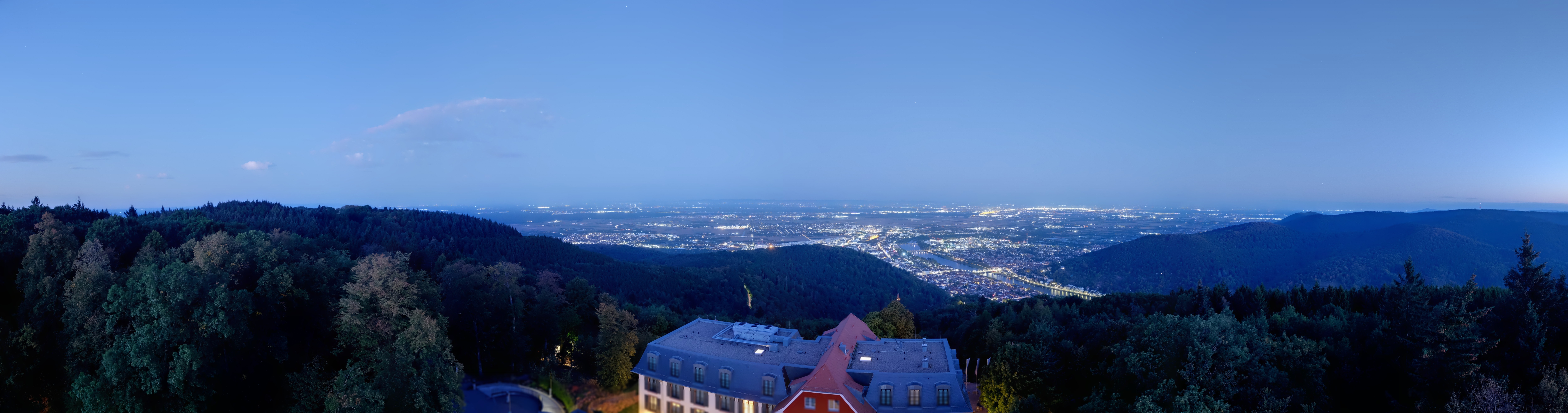 Archived image Webcam Heidelberg - View from Hotel Königstuhl