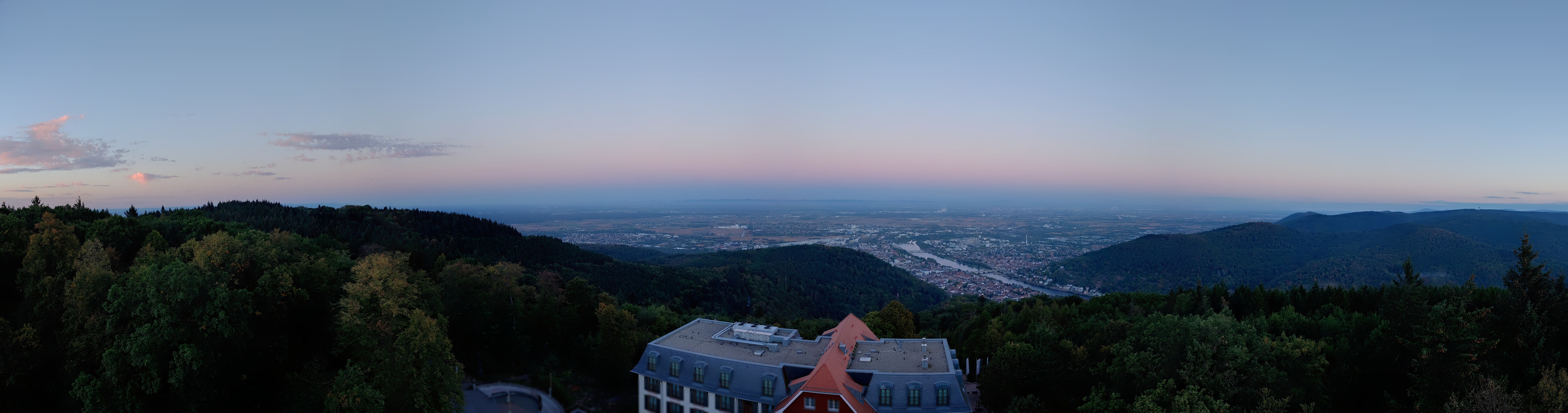 Archived image Webcam Heidelberg - View from Hotel Königstuhl
