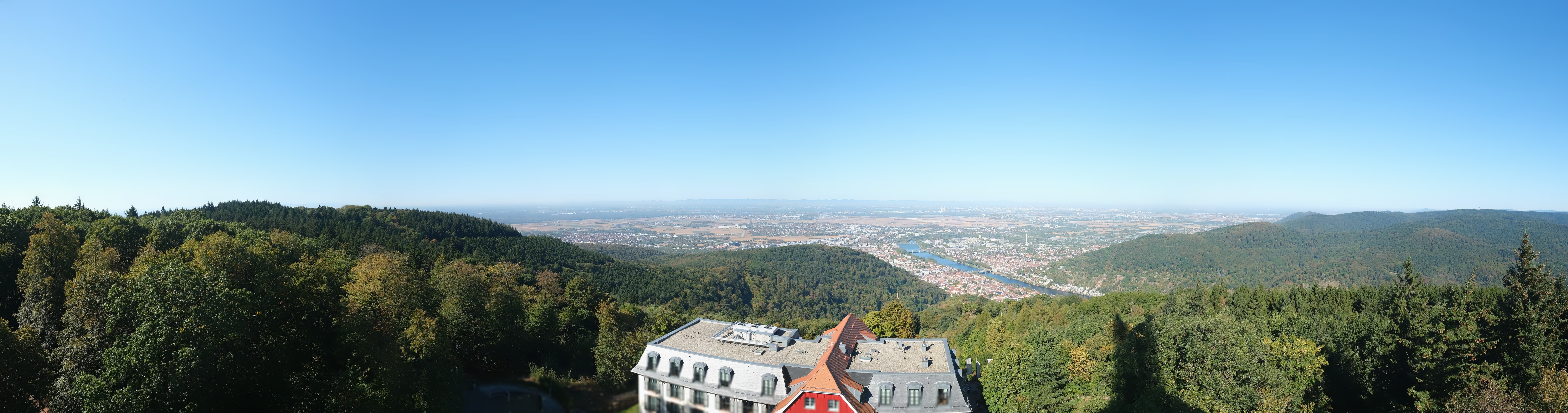 Archived image Webcam Heidelberg - View from Hotel Königstuhl
