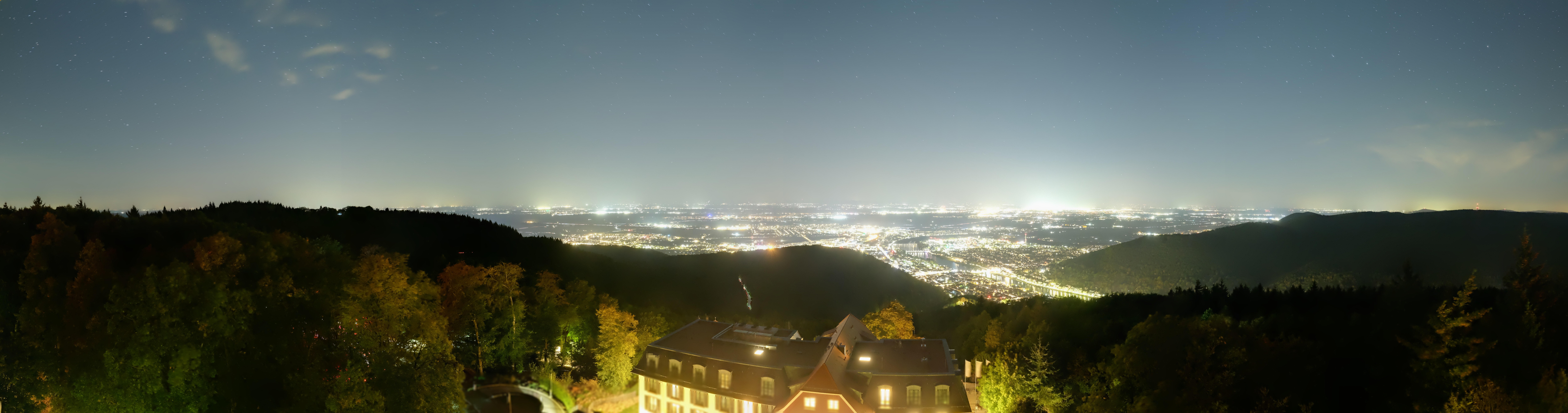 Archiv Foto Webcam Heidelberg - Panorama vom Berggasthof Königstuhl