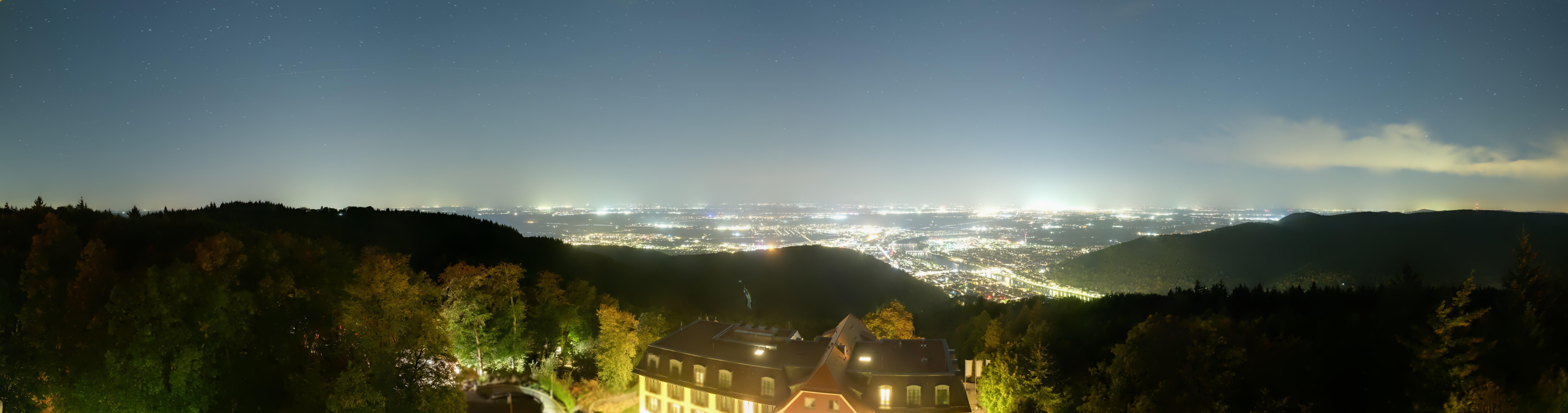 Archiv Foto Webcam Heidelberg - Panorama vom Berggasthof Königstuhl