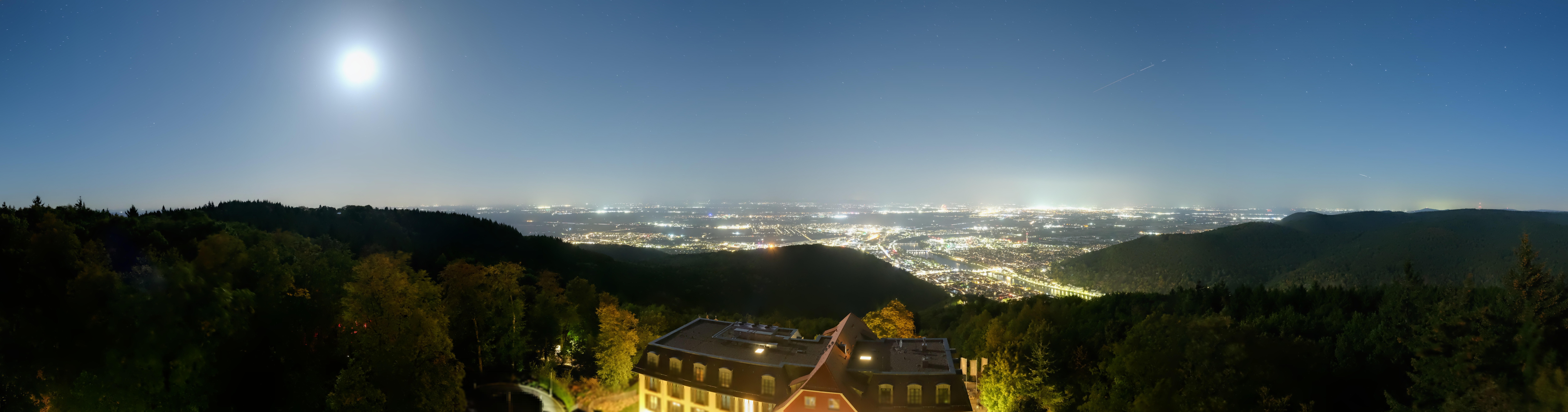 Archiv Foto Webcam Heidelberg - Panorama vom Berggasthof Königstuhl