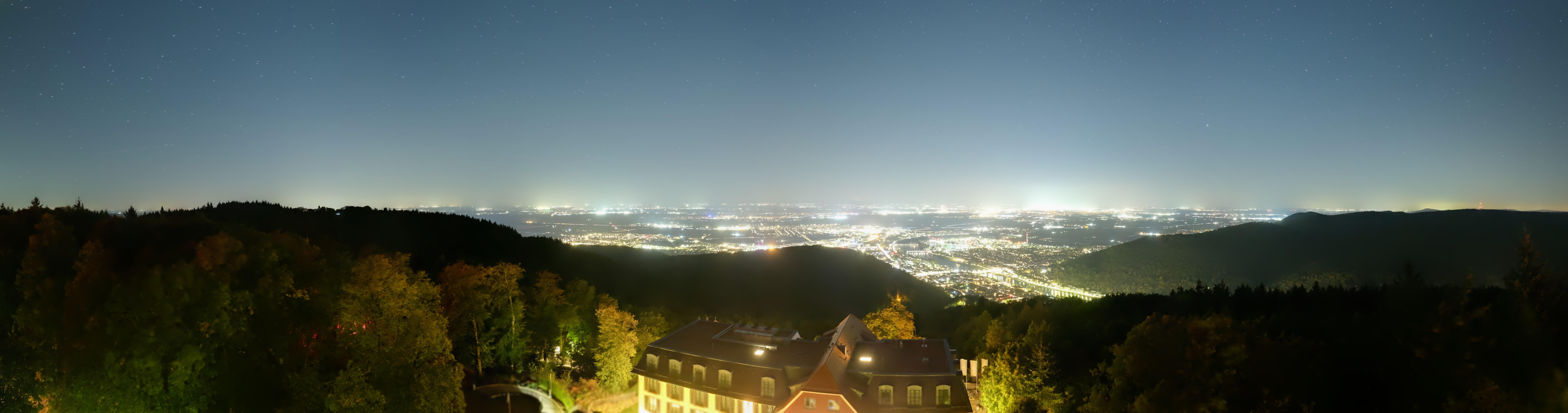 Archiv Foto Webcam Heidelberg - Panorama vom Berggasthof Königstuhl