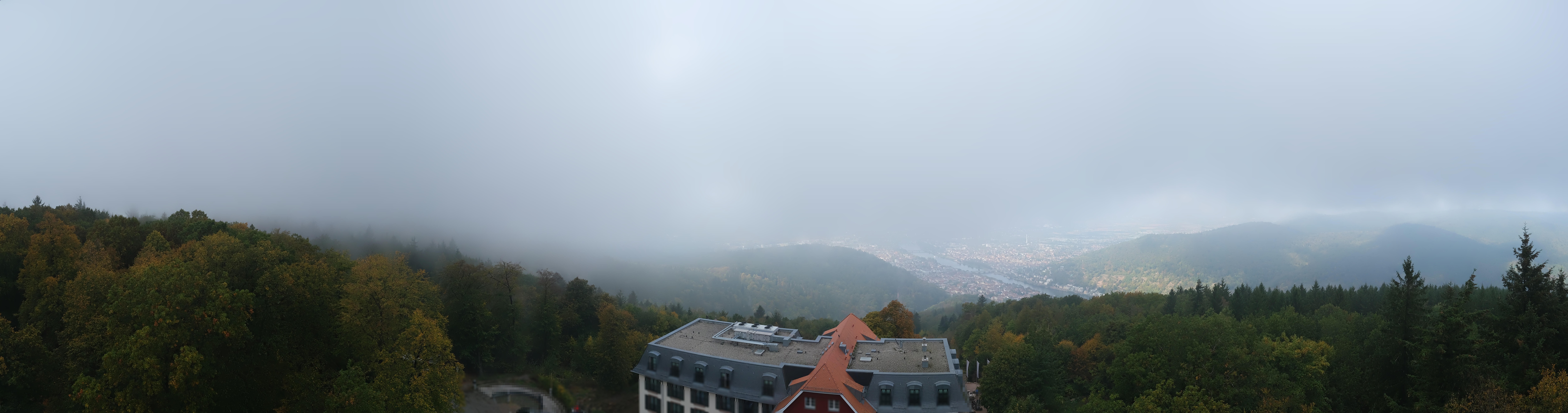 Archived image Webcam Heidelberg - View from Hotel Königstuhl