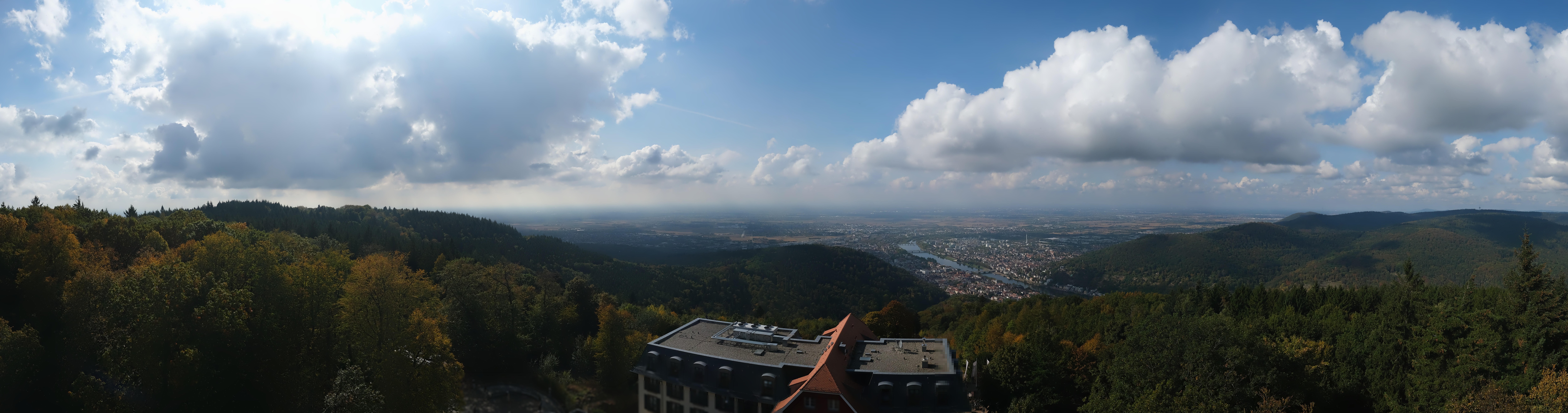 Archived image Webcam Heidelberg - View from Hotel Königstuhl