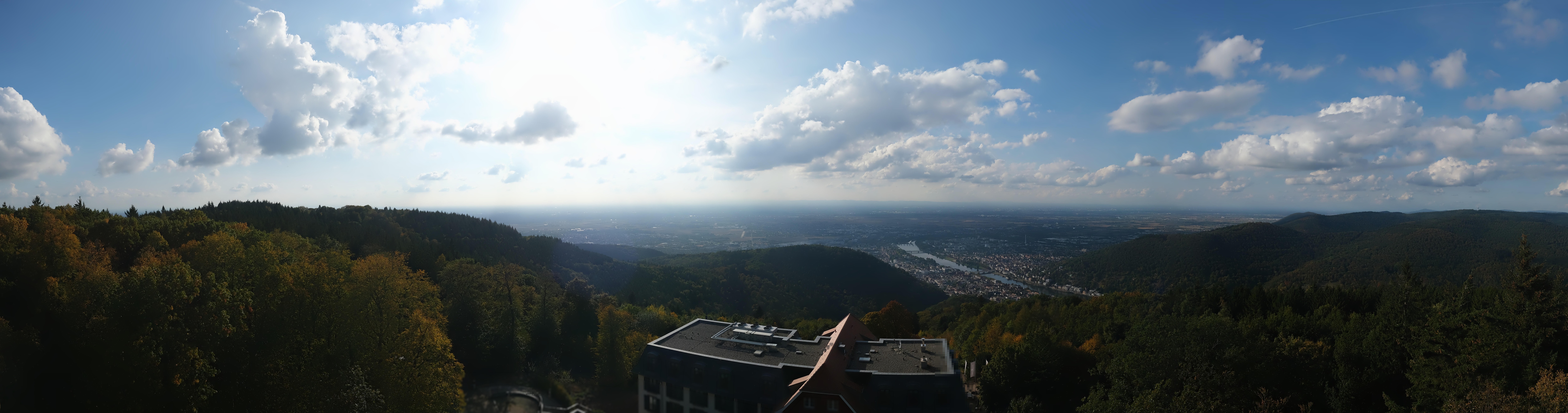 Archived image Webcam Heidelberg - View from Hotel Königstuhl