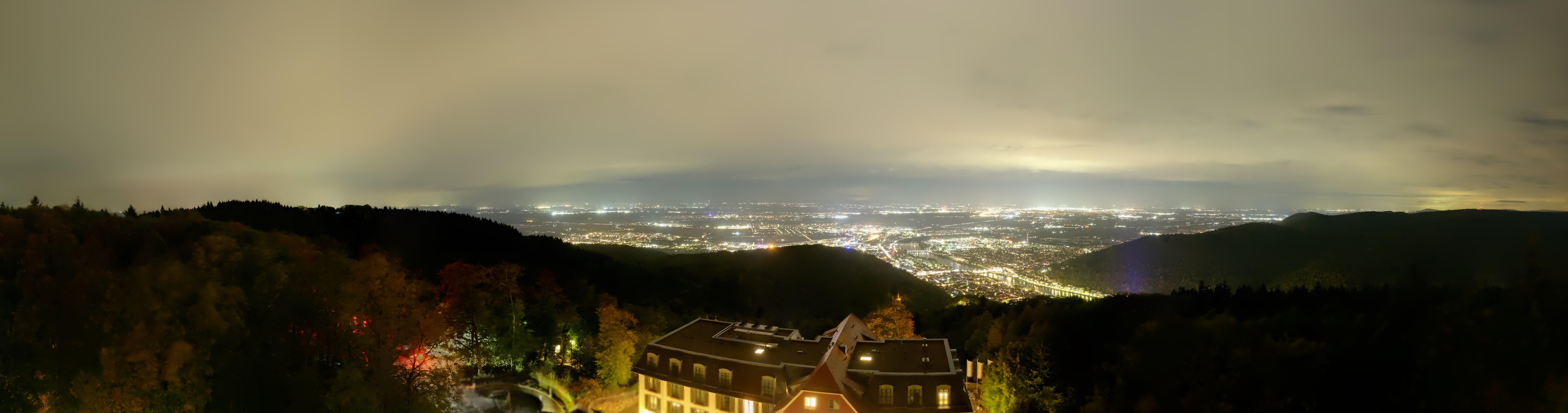 Archived image Webcam Heidelberg - View from Hotel Königstuhl