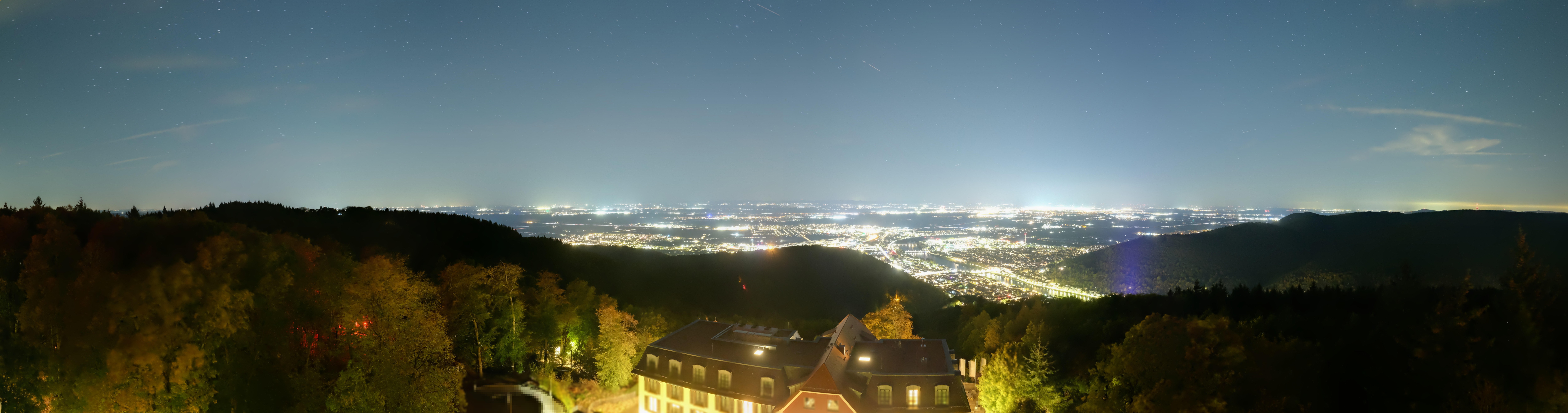 Archiv Foto Webcam Heidelberg - Panorama vom Berggasthof Königstuhl