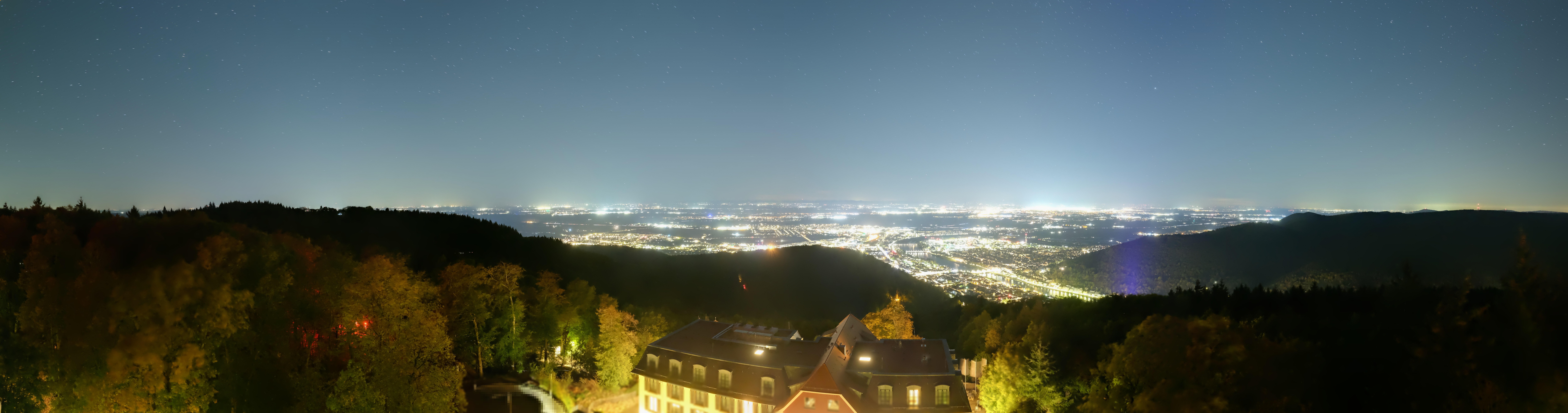 Archiv Foto Webcam Heidelberg - Panorama vom Berggasthof Königstuhl