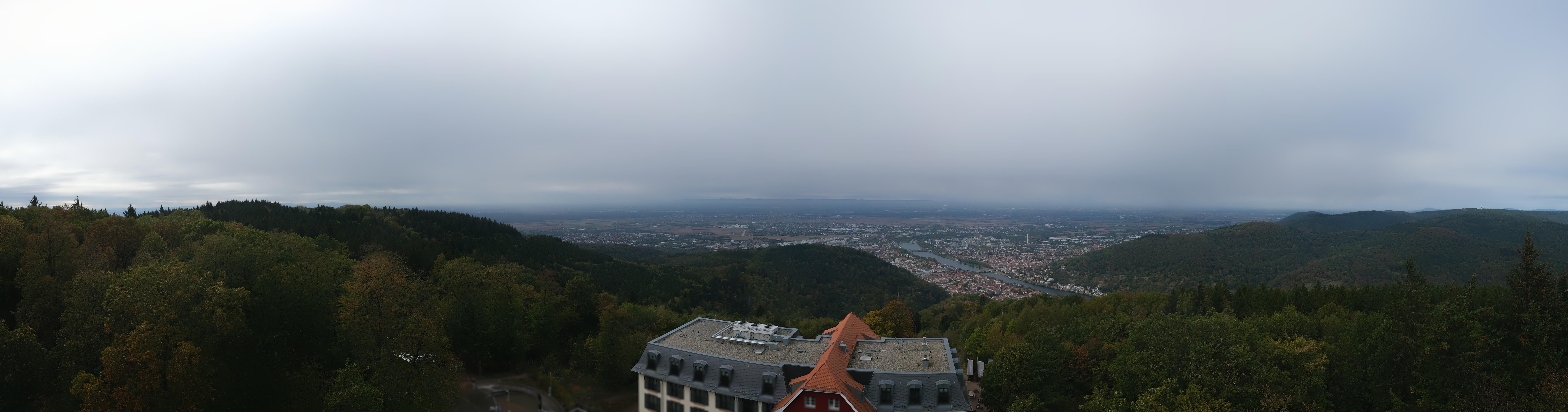 Archiv Foto Webcam Heidelberg - Panorama vom Berggasthof Königstuhl