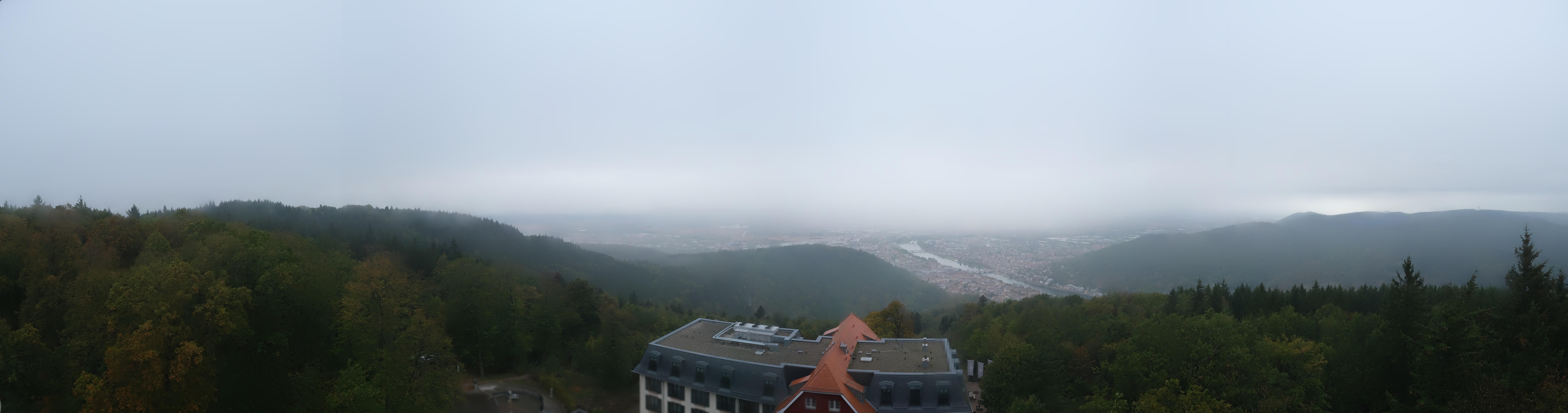 Archiv Foto Webcam Heidelberg - Panorama vom Berggasthof Königstuhl
