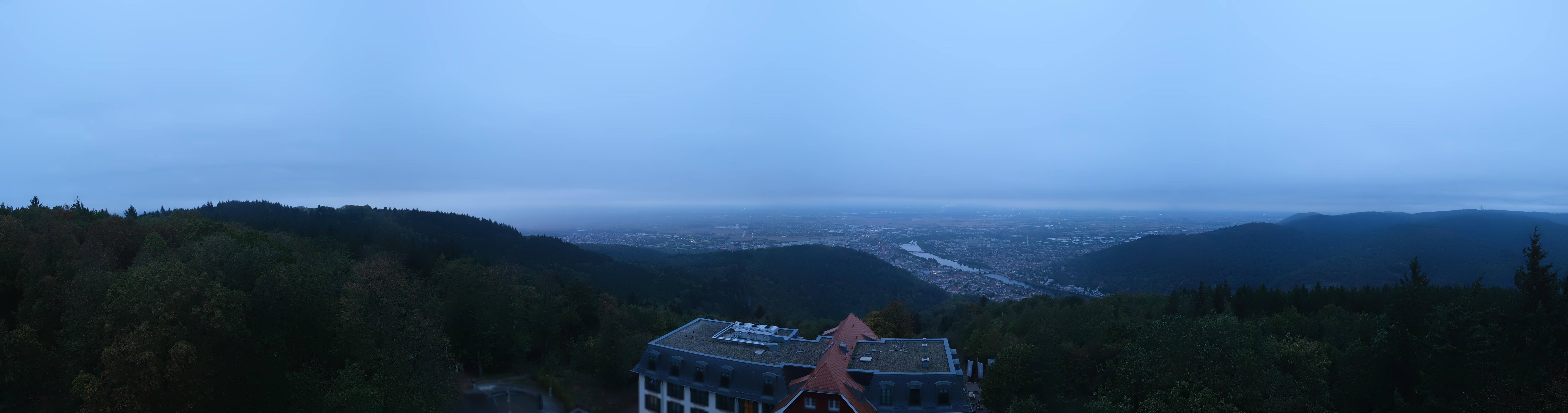 Archiv Foto Webcam Heidelberg - Panorama vom Berggasthof Königstuhl