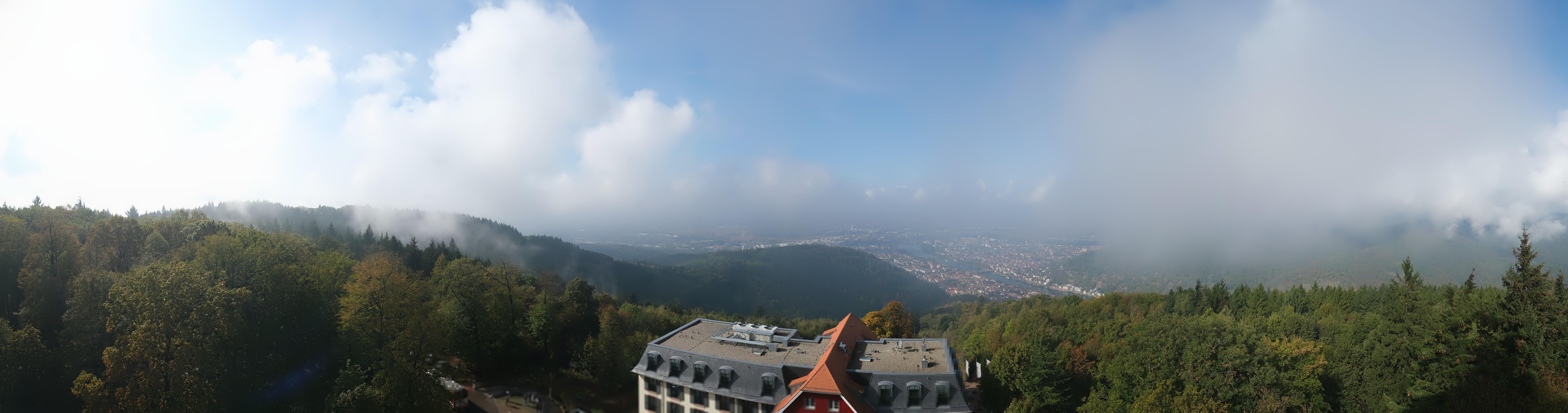 Archived image Webcam Heidelberg - View from Hotel Königstuhl
