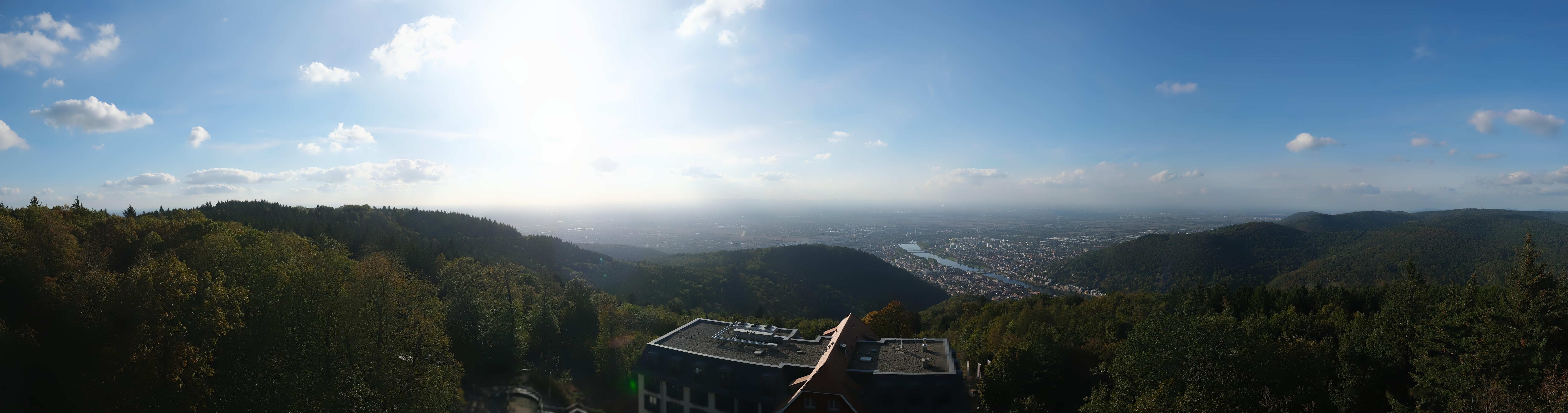 Archived image Webcam Heidelberg - View from Hotel Königstuhl