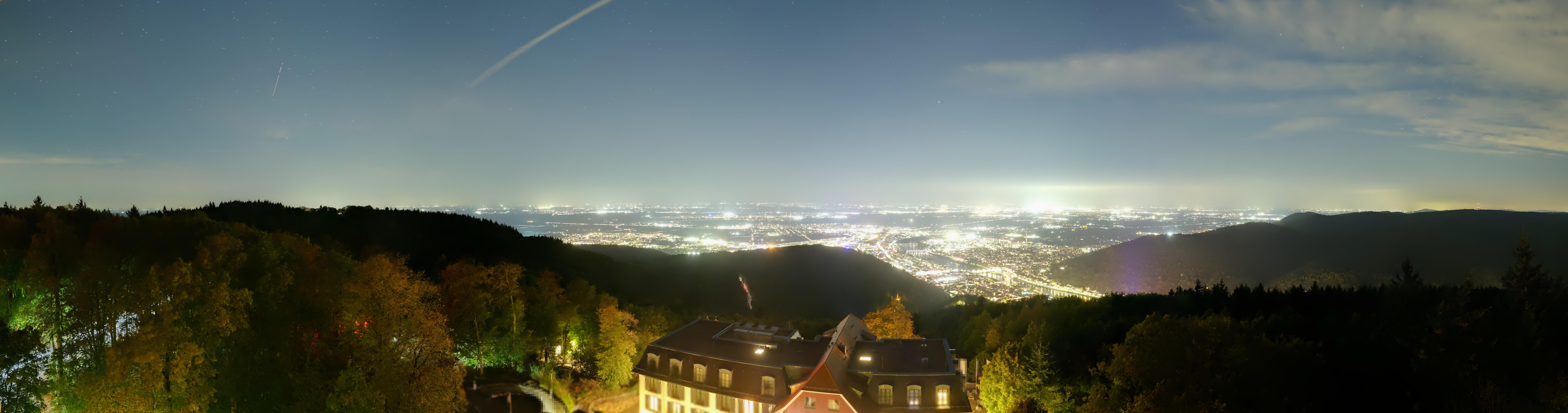 Archived image Webcam Heidelberg - View from Hotel Königstuhl