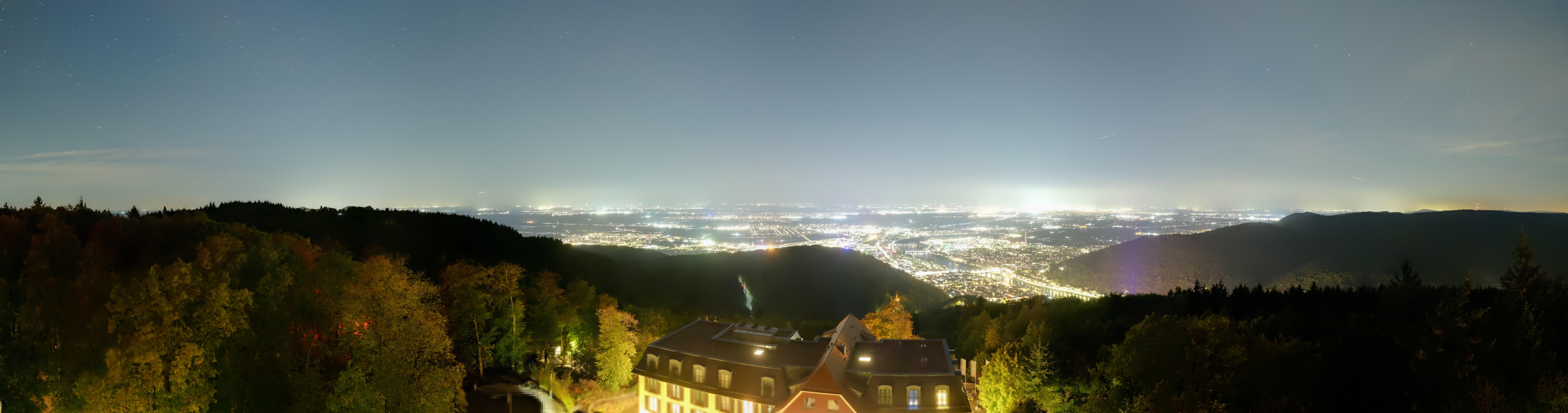 Archived image Webcam Heidelberg - View from Hotel Königstuhl