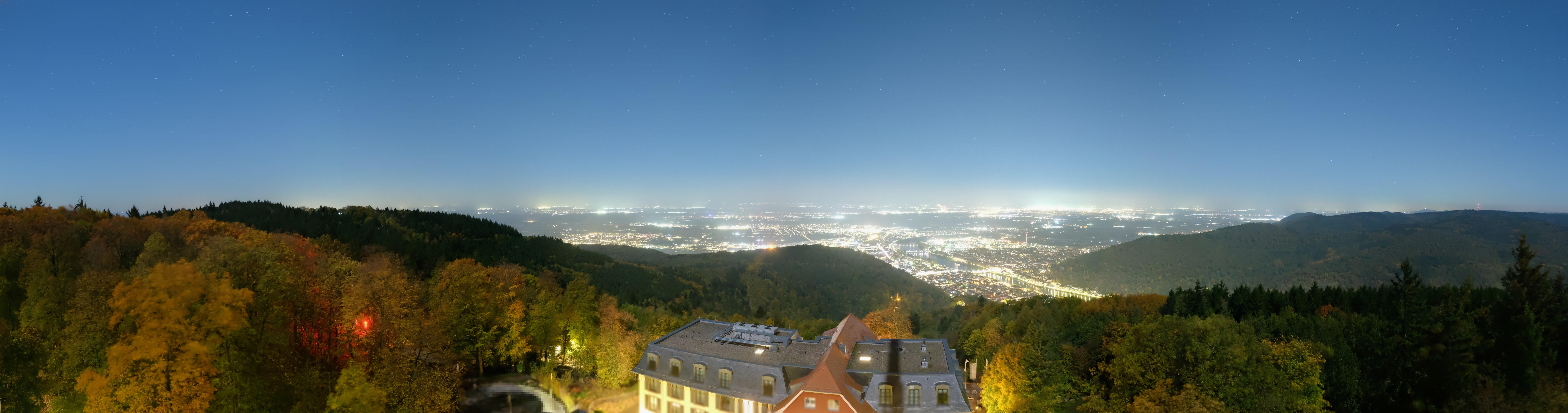 Archiv Foto Webcam Heidelberg - Panorama vom Berggasthof Königstuhl